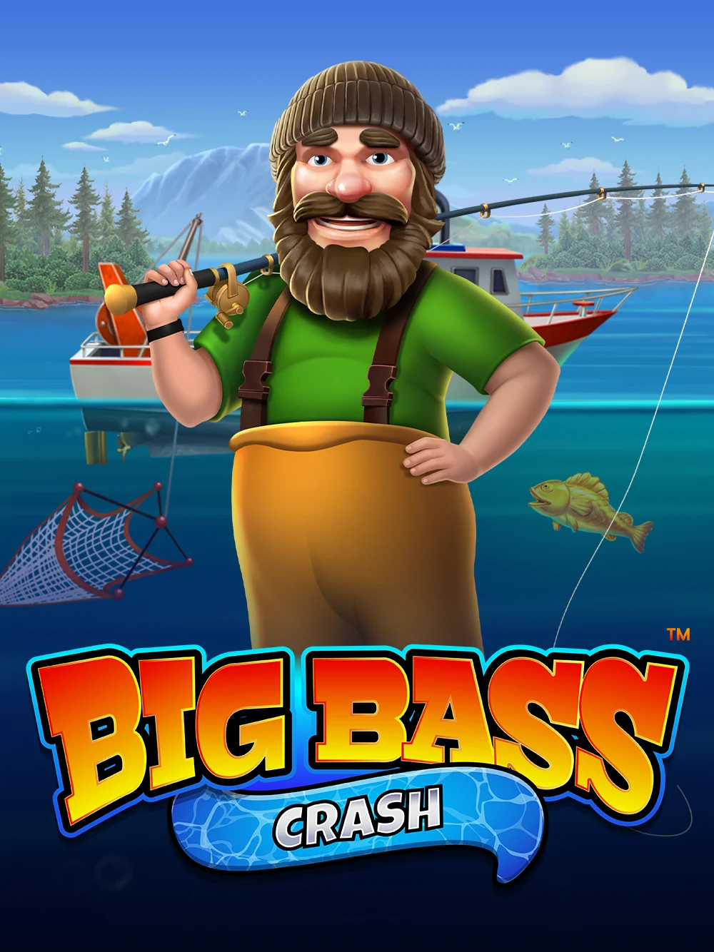 Tarjeta de crash game con arte acuático y energía de apuesta rápida.