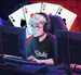 Tarjeta de esports con estilo de streamer y foco competitivo.